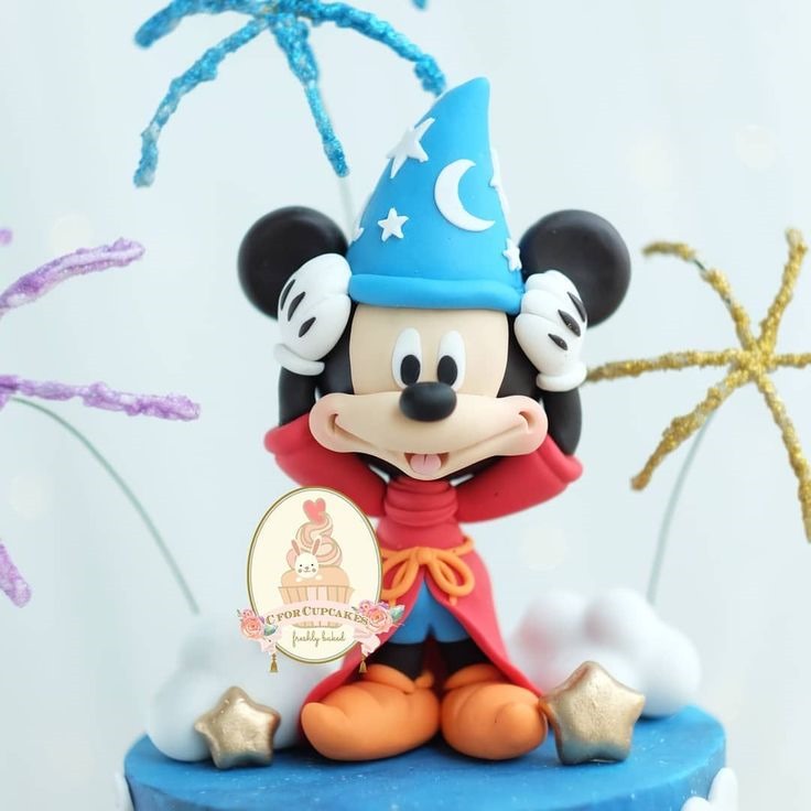 Sorcerer Mickey Mouse Birthday Cake Topper