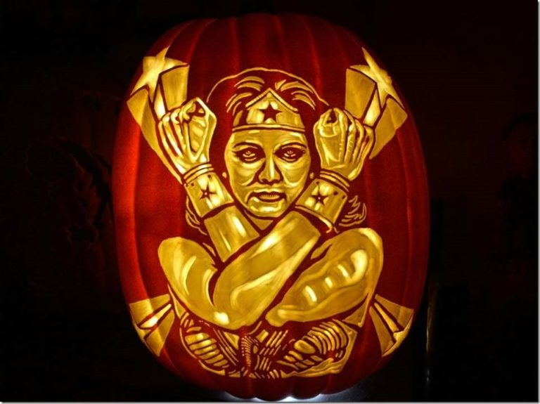 Terrific Lynda Carter Wonder Woman Pumpkin Between The Pages Blog 1046