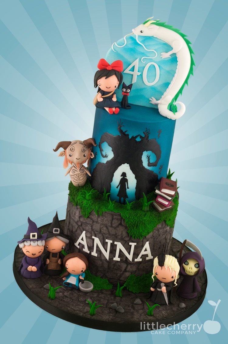 Ghibli and Pratchett Cake