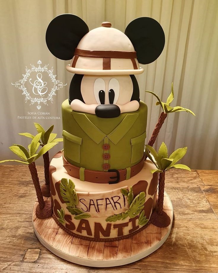 Mickey Mouse Safari Cake