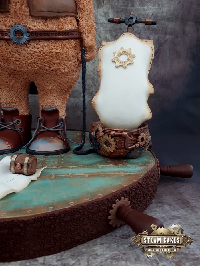 Teddy Bear Pirate Steampunk Cake 3