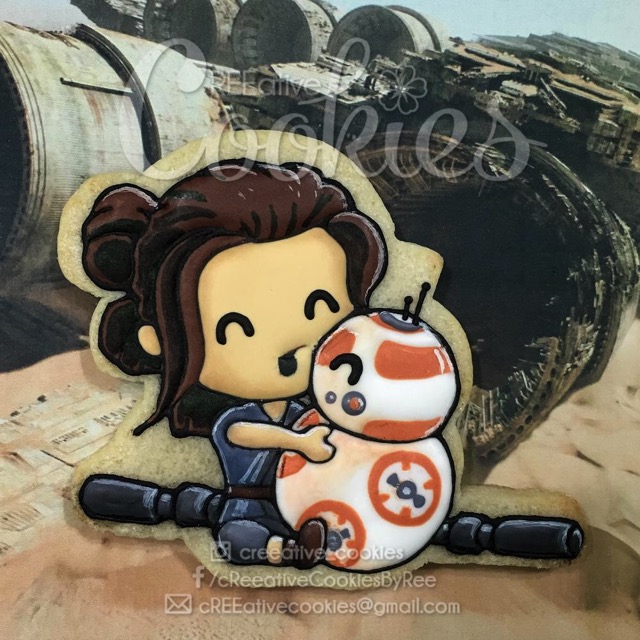 Rey and BB 8 Cookie