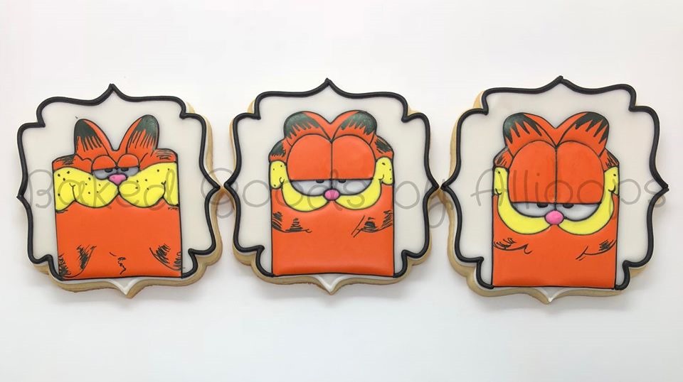 Garfield Through The Years Cookies