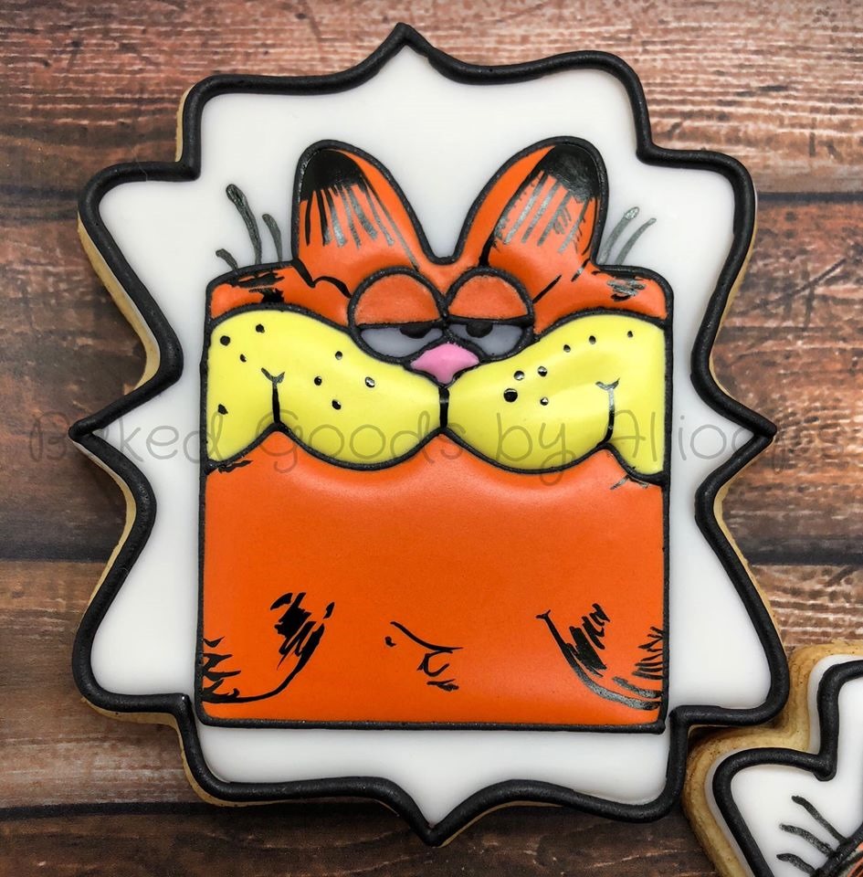 Garfield Through The Years Cookie