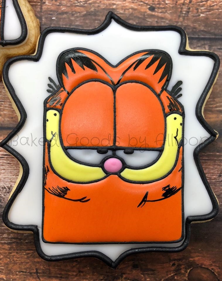 Garfield Through The Years Cookie