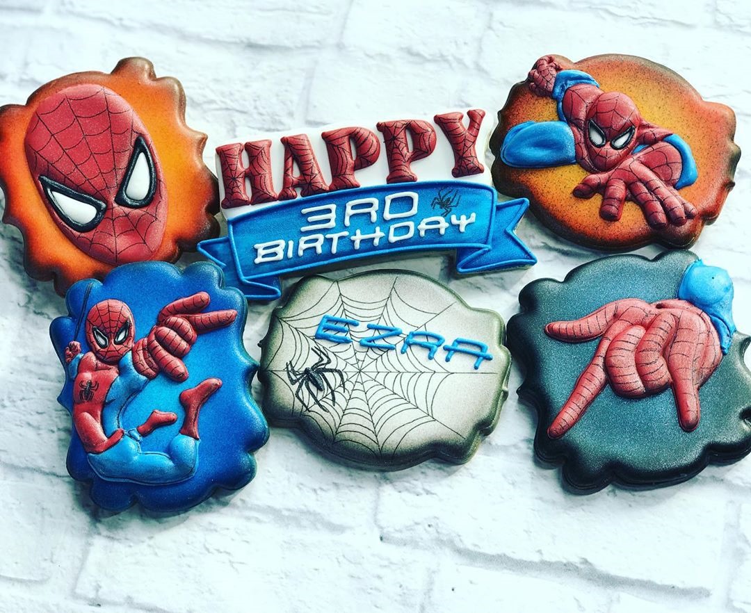 Spider-Man 3rd Birthday Cookies