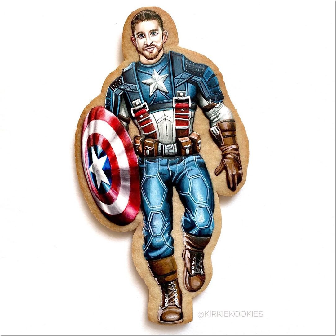 Captain America Cookie 