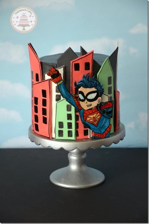 Amalgam Comics' Spider-Boy Cake 