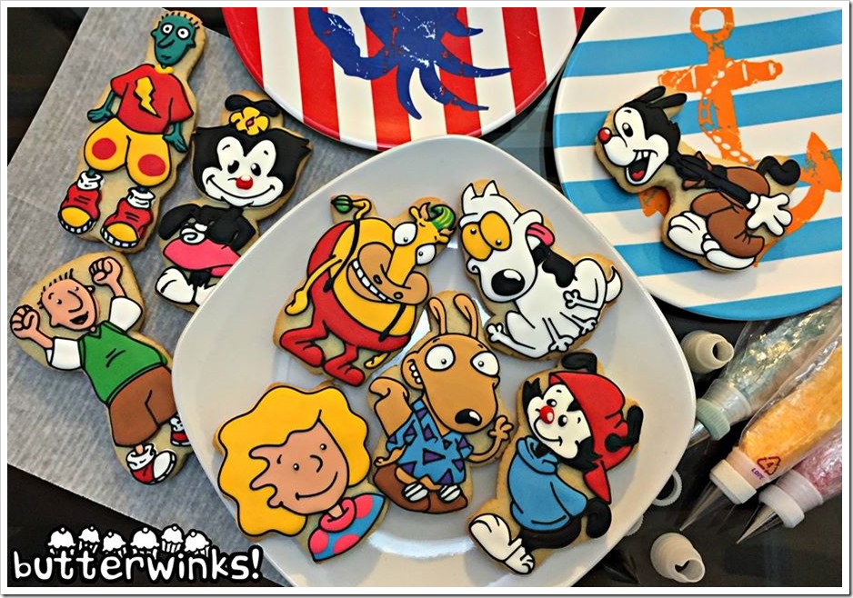  90’s cartoon cookies 