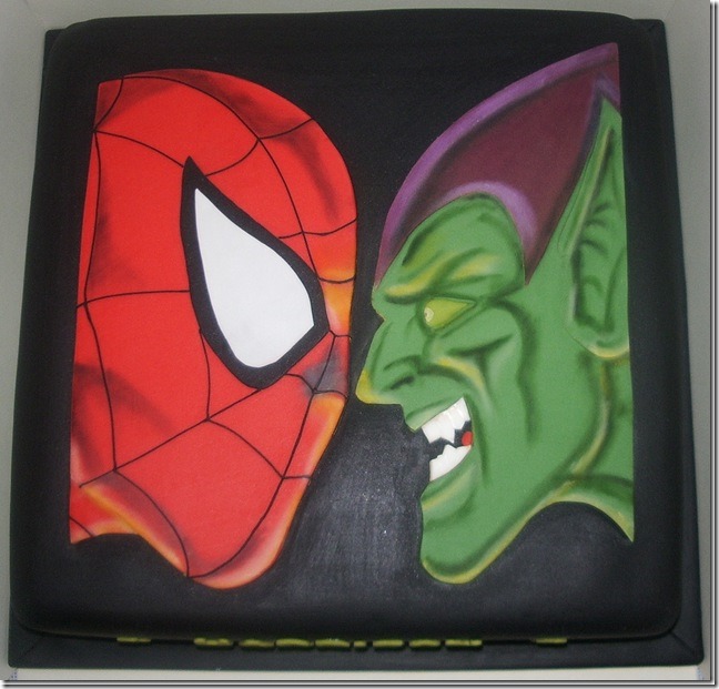 Spider-Man vs. Green Goblin cake