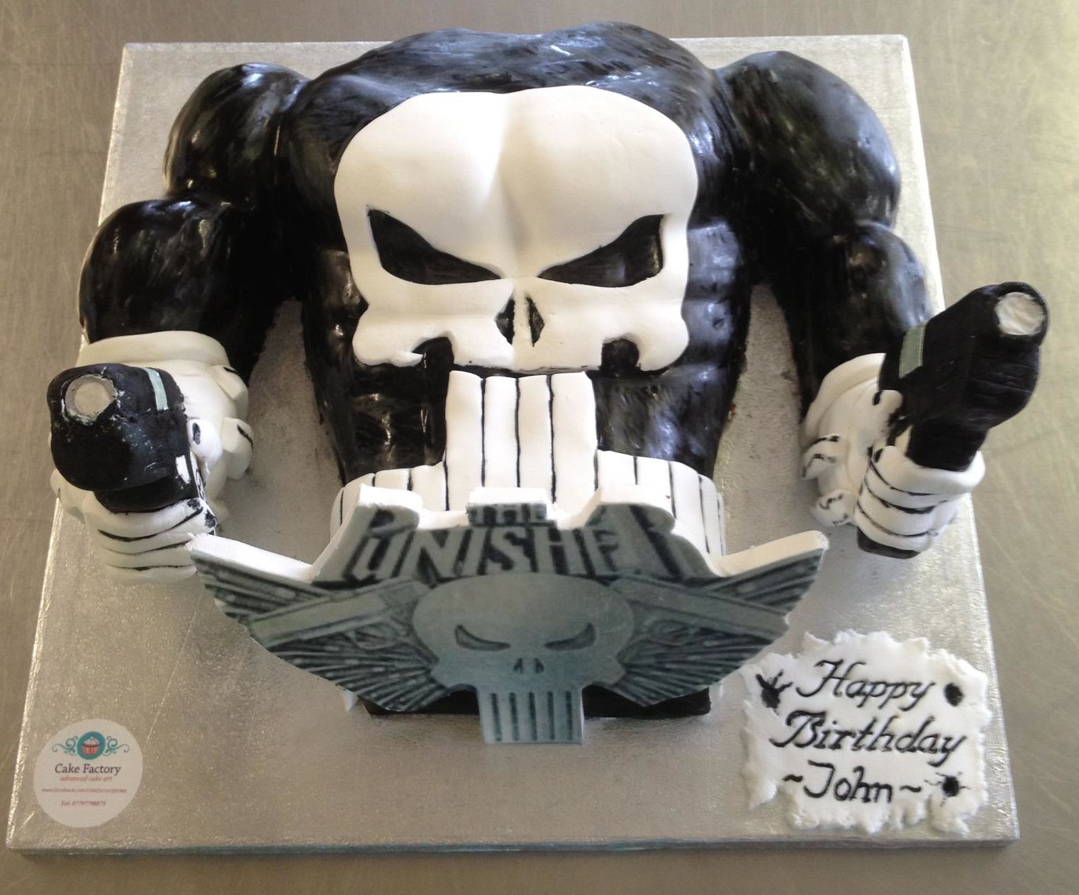 Punisher Birthday Cake 