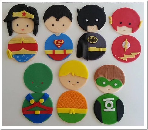 Justice League of America Cupcake Toppers