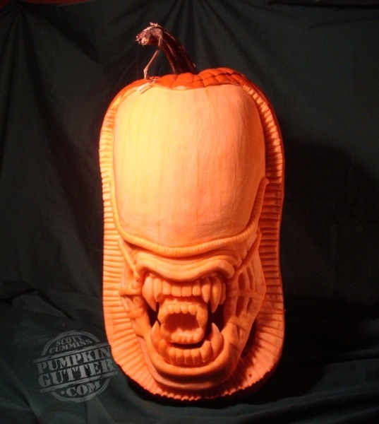Alien Pumpkin Carving