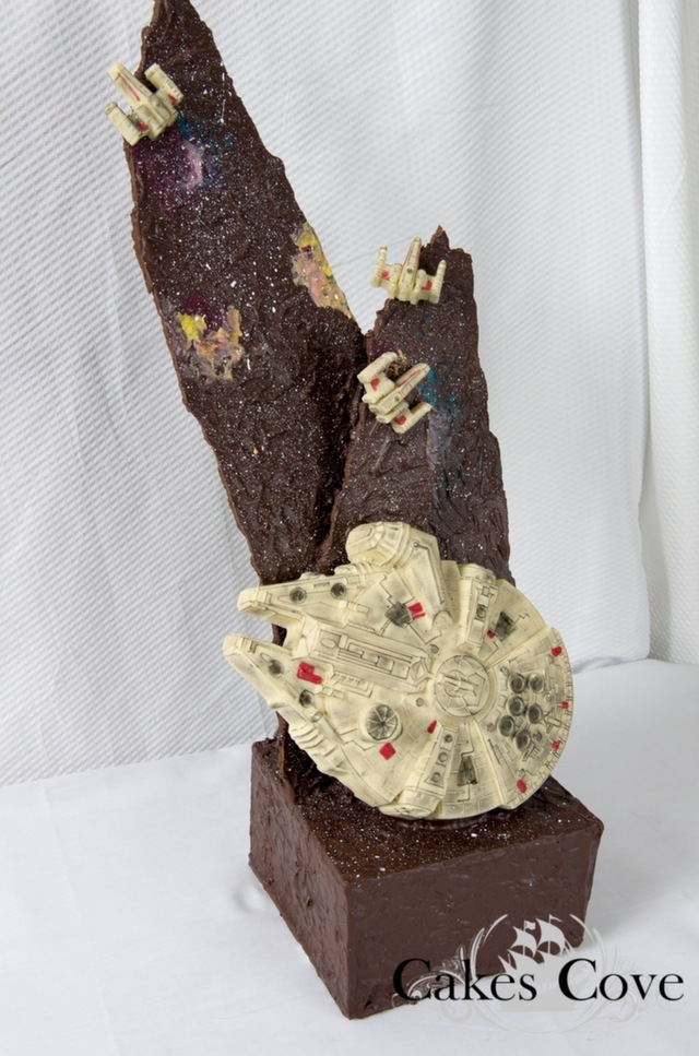 Millennium Falcon Chocolate Sculpture