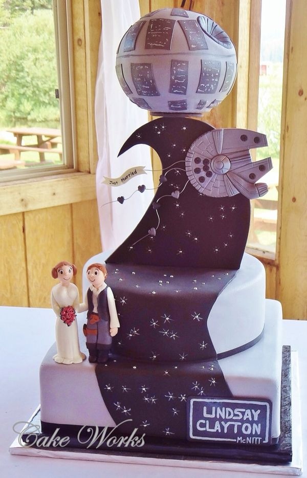 Star Wars Wedding Cake