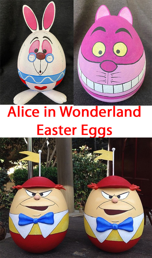 Alice in Wonderland Easter Eggs