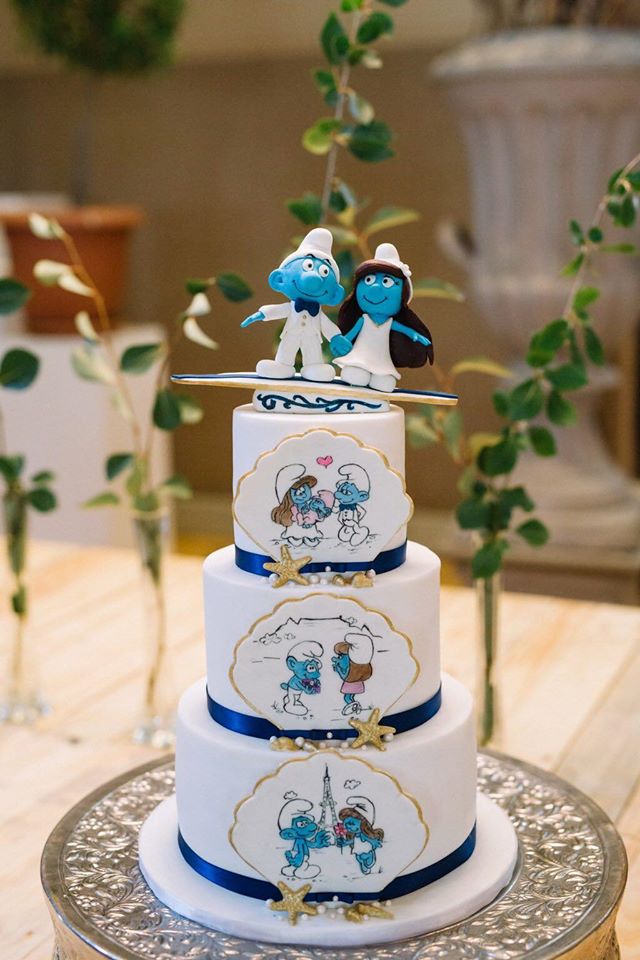 Smurf Wedding Cake Cake Witch