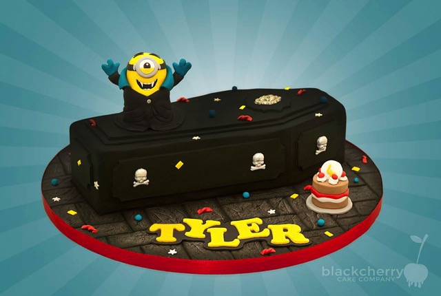 Minion Dracula Coffin Cake