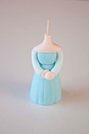 Elsa cake topper with stick