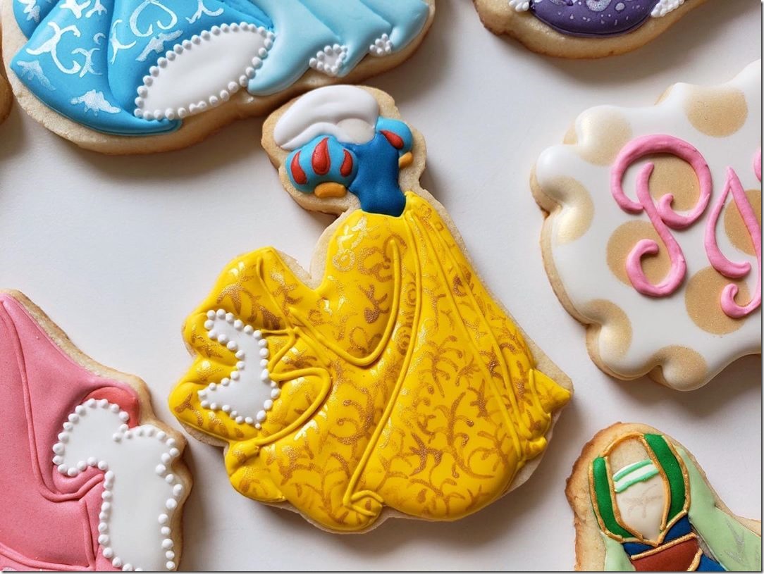 Cookie of Snow White's Dress