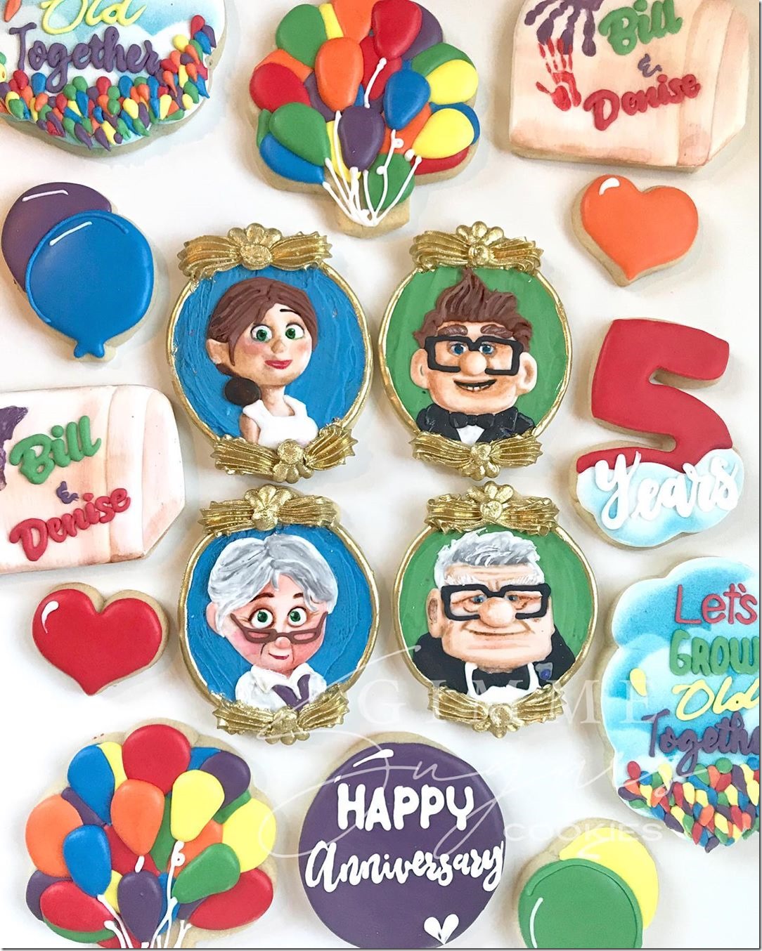 Up 5th Anniversary Cookies