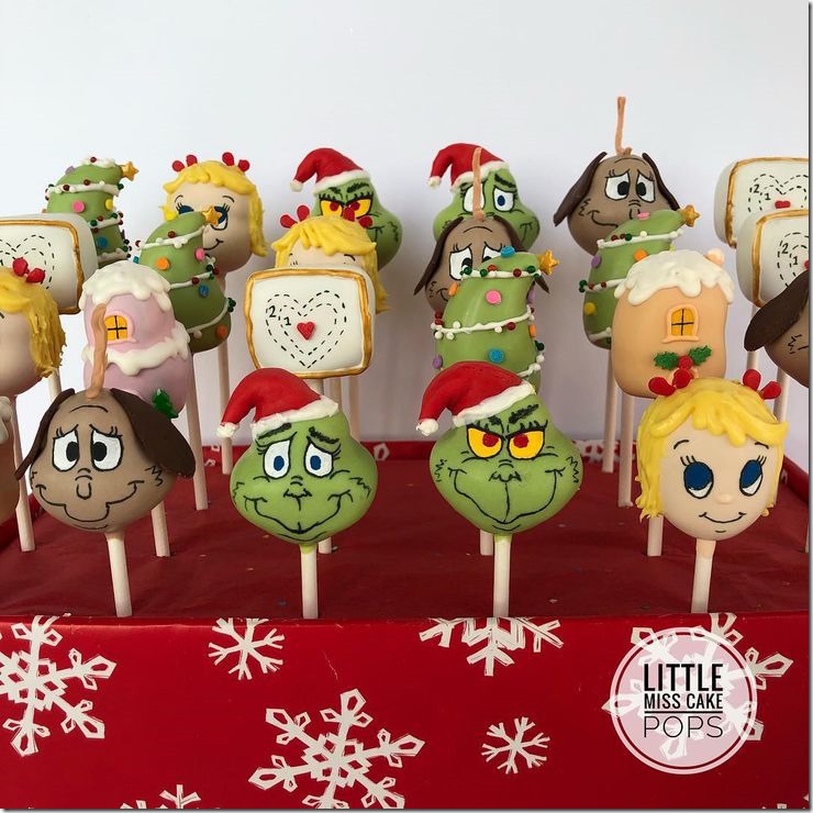 How The Grinch Stole Christmas Cake Pops 