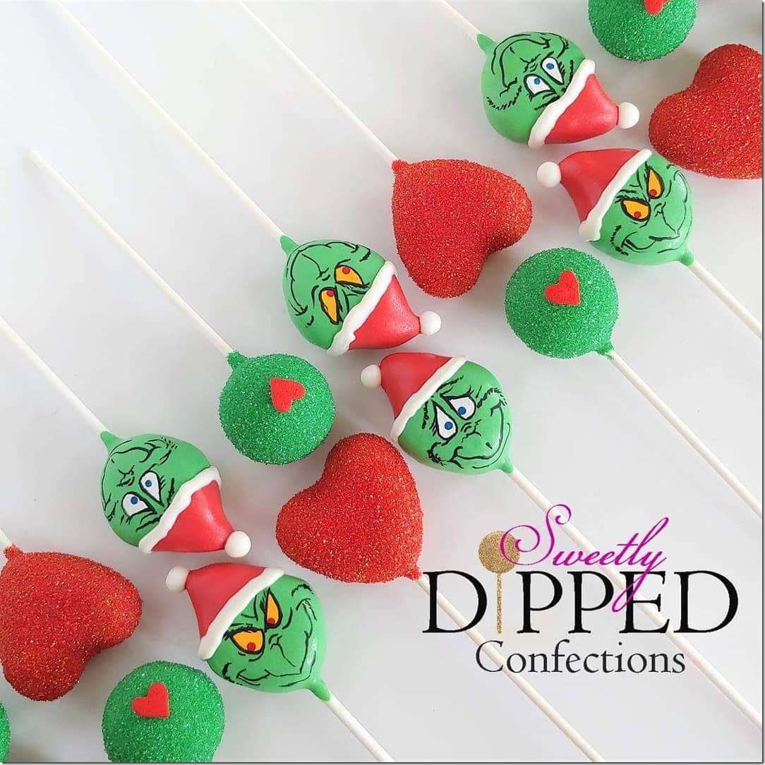 How The Grinch Stole Christmas Cake Pops
