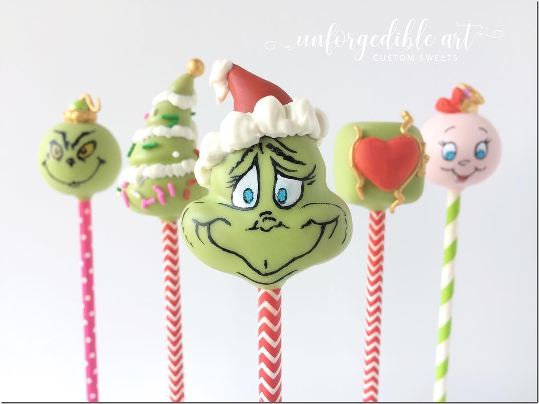 How The Grinch Stole Christmas Cake Pops 