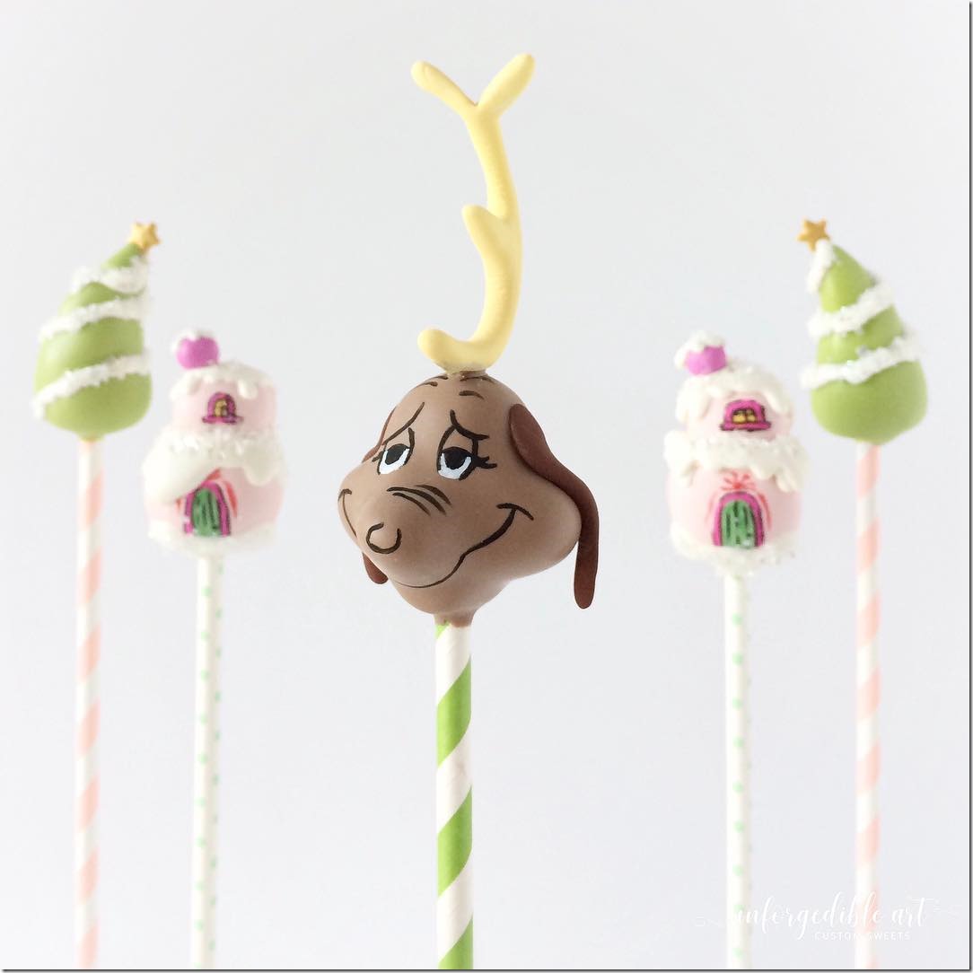 How The Grinch Stole Christmas Cake Pops 