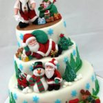 Marvelous Multi-tier Santa Cake
