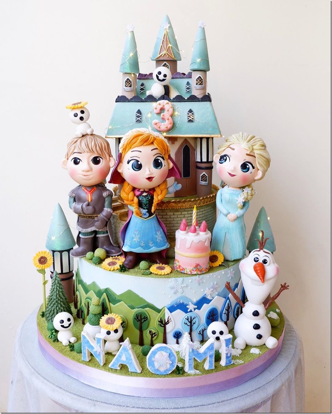 Frozen 3rd Birthday Cake