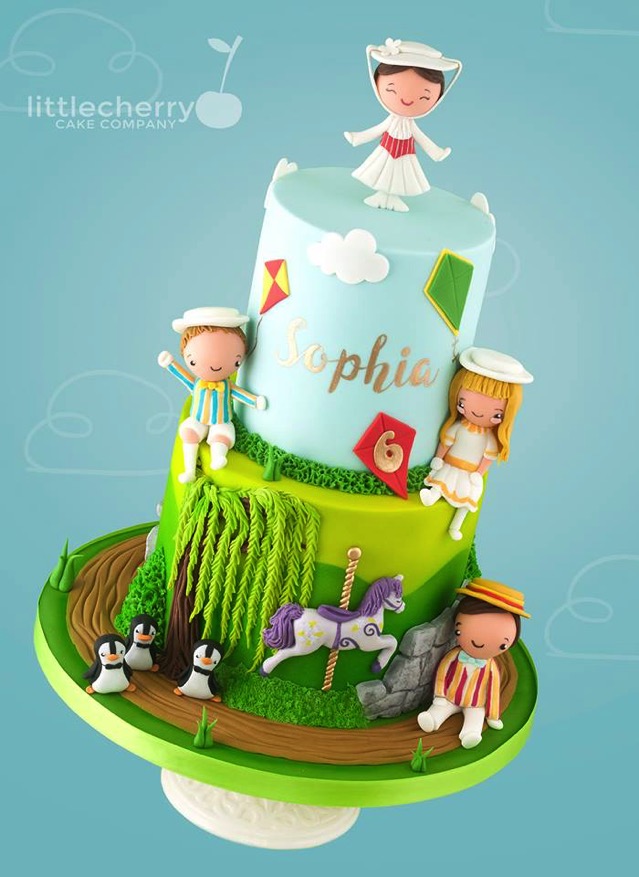 Mary Poppins multi tiered Cake
