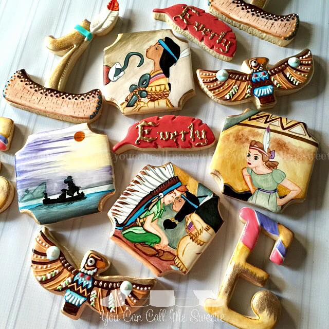 Superb Peter Pan, Wendy & Princess Tiger Lily Cookies