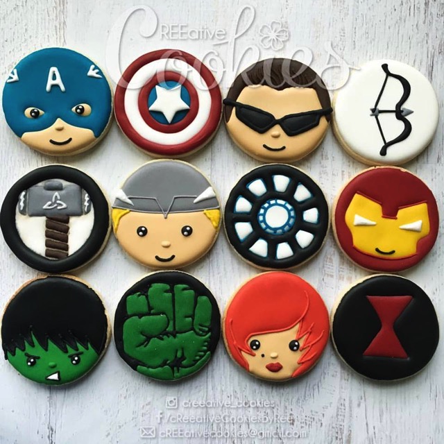 Marvel Superhero Cookies