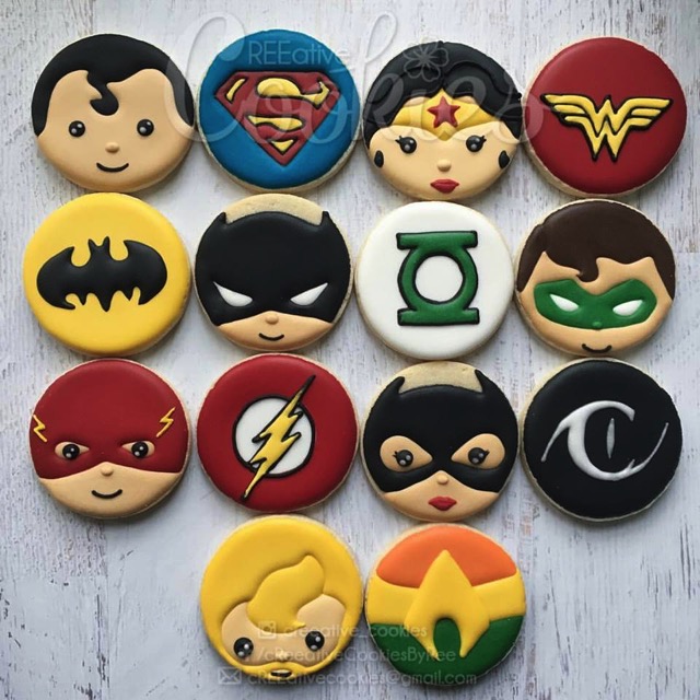 DC Superhero Cookies