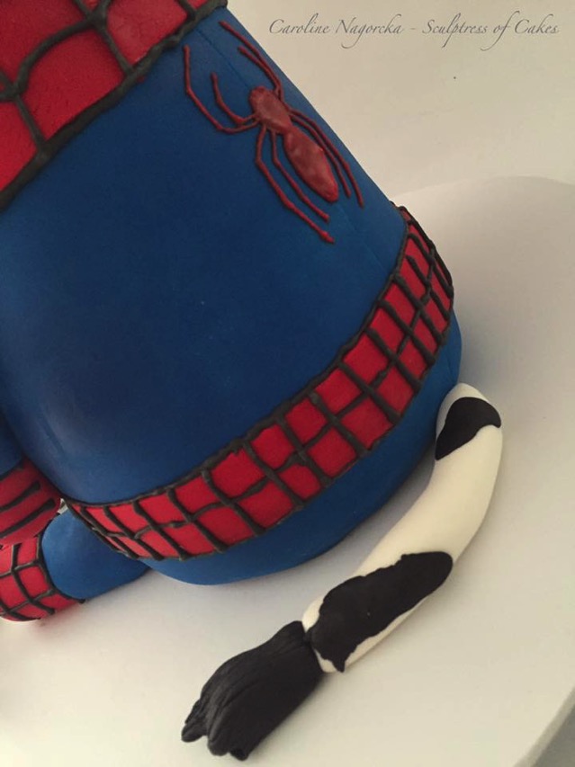 Spider Man Stormtrooper sculpted cake