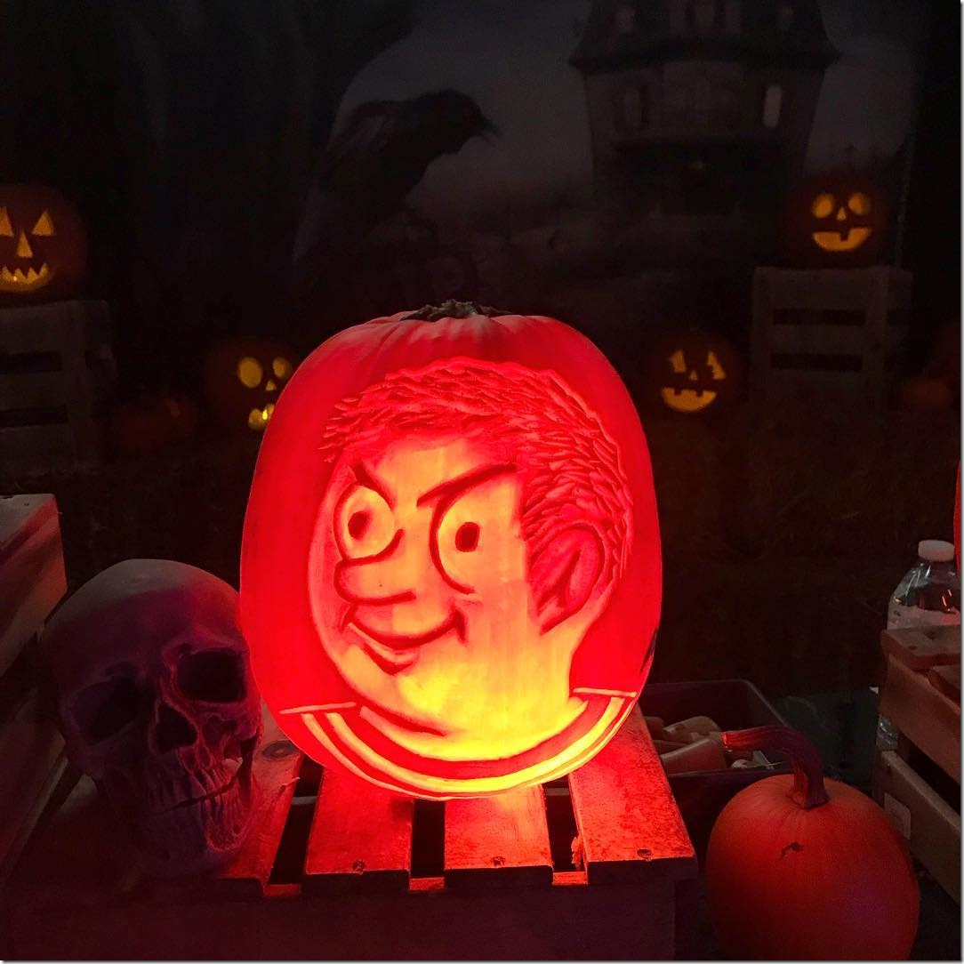 Pugsley Addams Pumpkin Carving
