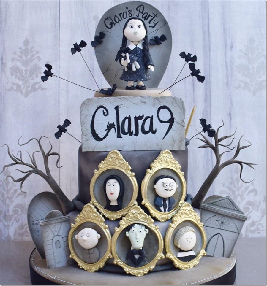 Addams Family 9th Birthday Cake