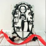 Spooktacular Black & White Wednesday Addams Cookie