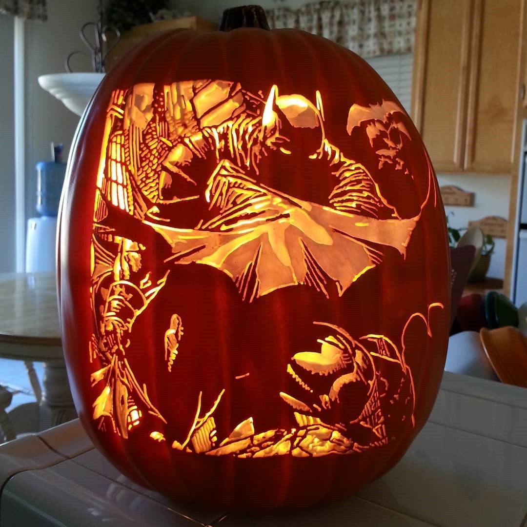 Stunning Batman Pumpkin Carving Between The Pages Blog