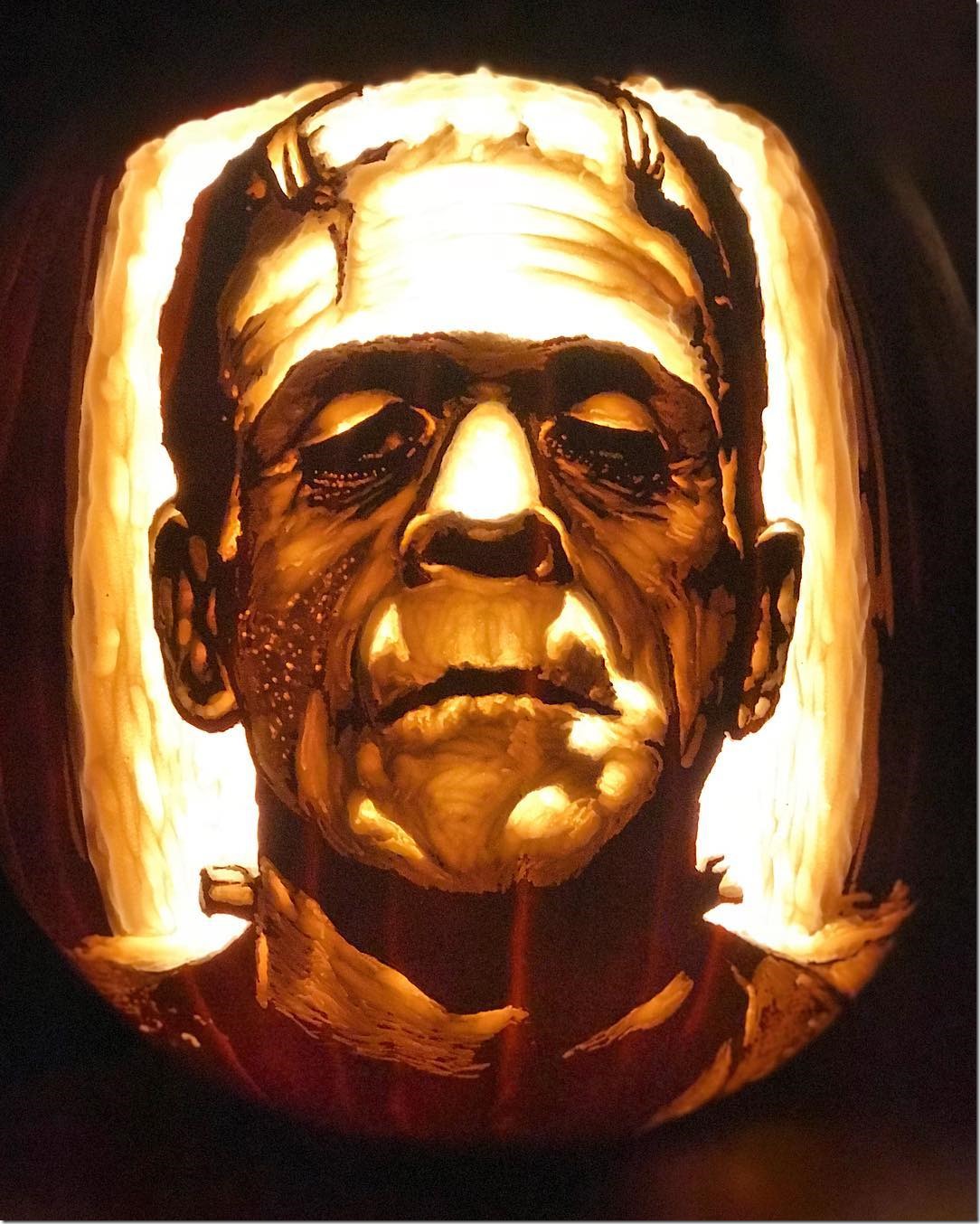Frankenstein’s Monster Pumpkin Carving