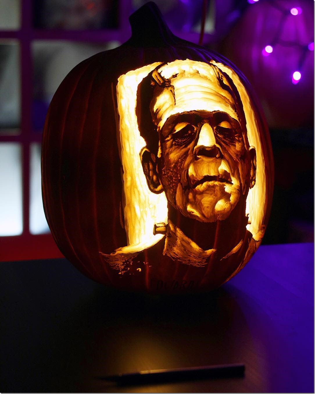 Frankenstein’s Monster Pumpkin Carving