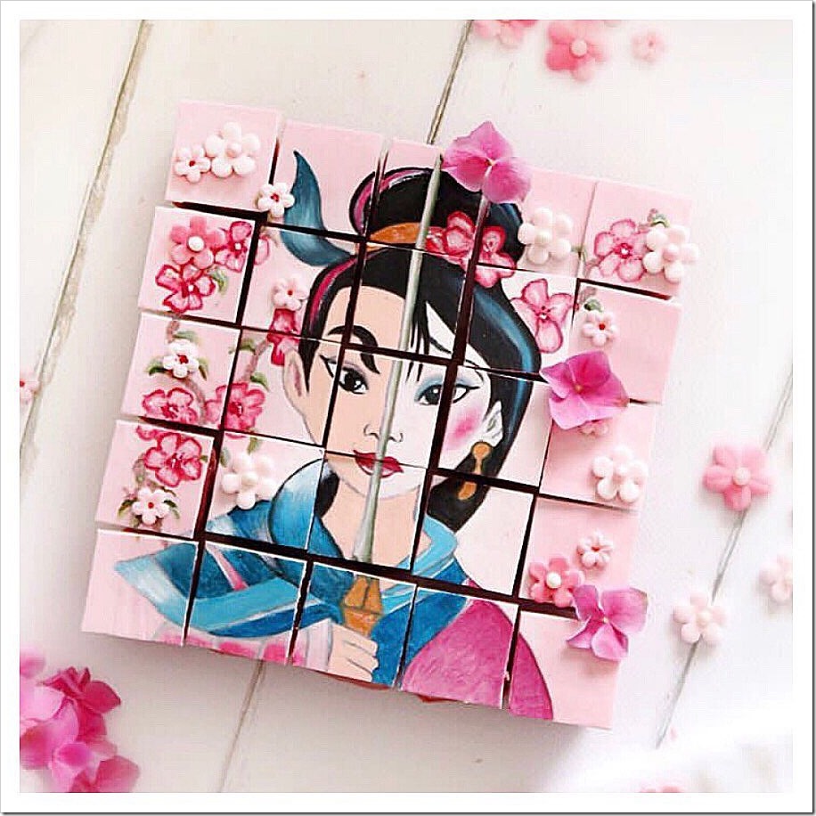 Mulan Mosaic Cake