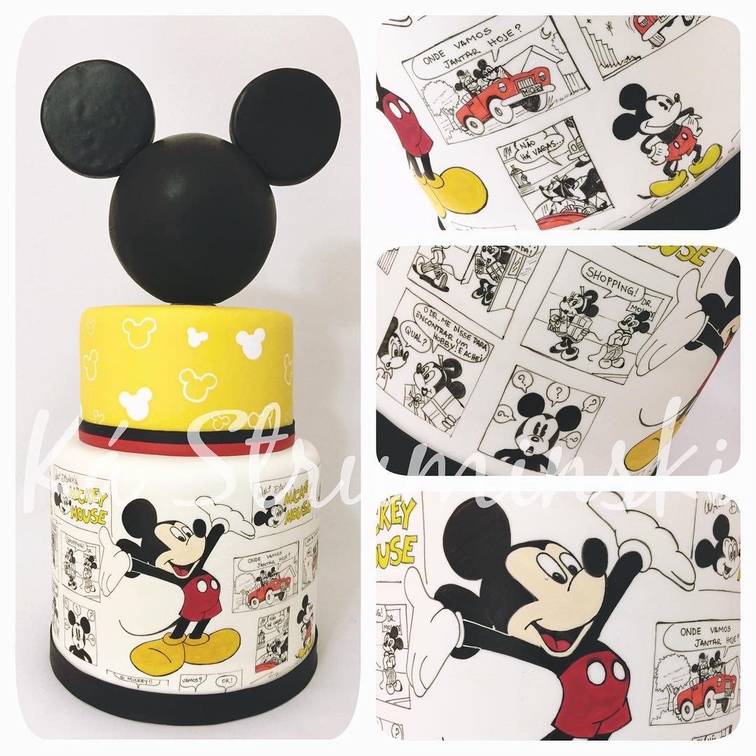 Mickey Mouse Comic Strip Cake 