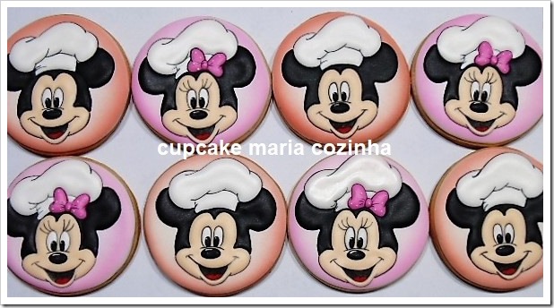 Chef Mickey and Minnie Cookies 