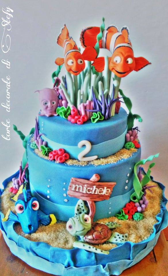 Nemo and Marlin Cake