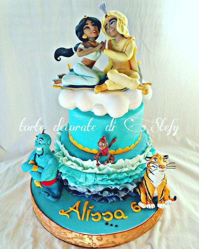 Aladdin and Jasmine Cake