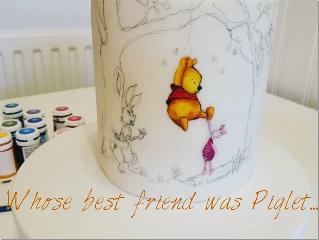 How To Hand Paint A Winnie the Pooh Cake