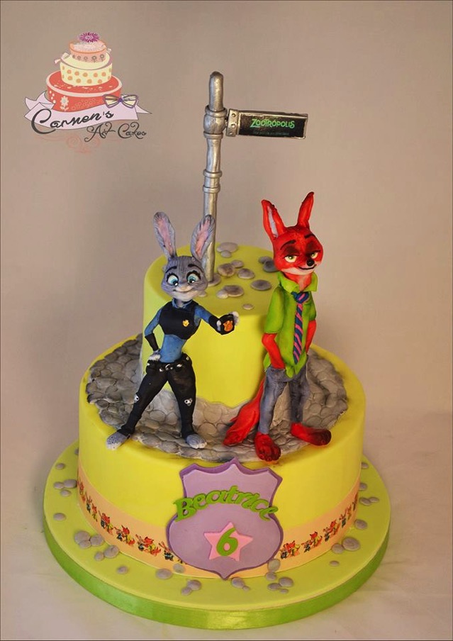 Disney's Zootopia Birthday Party Cake Toppers Featuring Judy Hopps and Nick  Wilde : Amazon.ae: Grocery