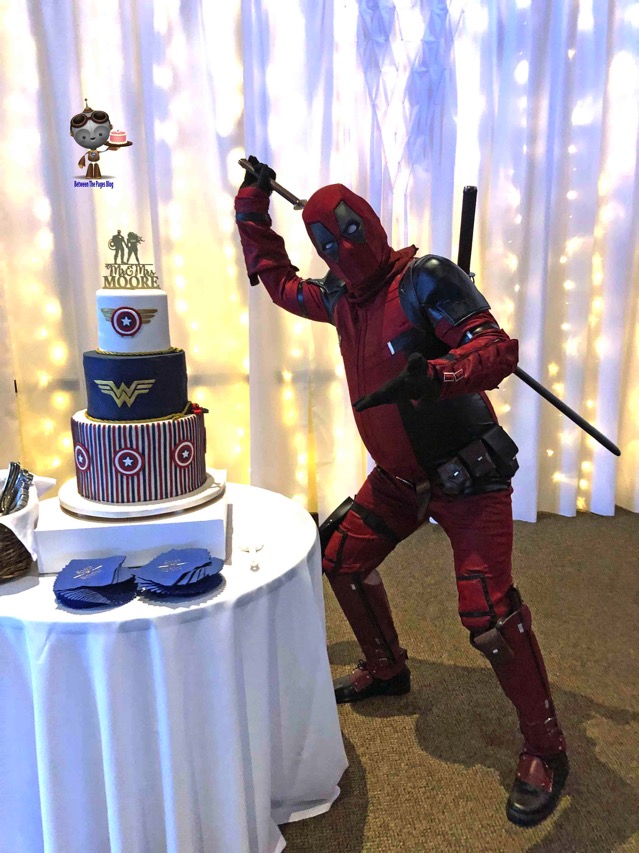 Deadpool with cake